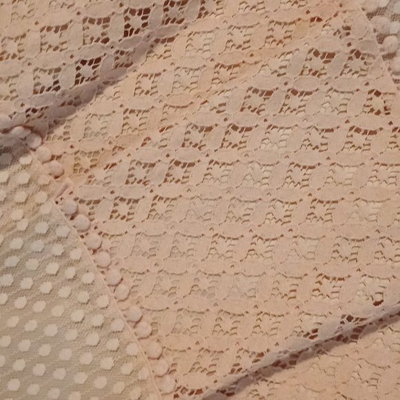 🔥🔥Eliza J blush Easter teared pleated lace skirt pockets 2 - Picture 3 of 16